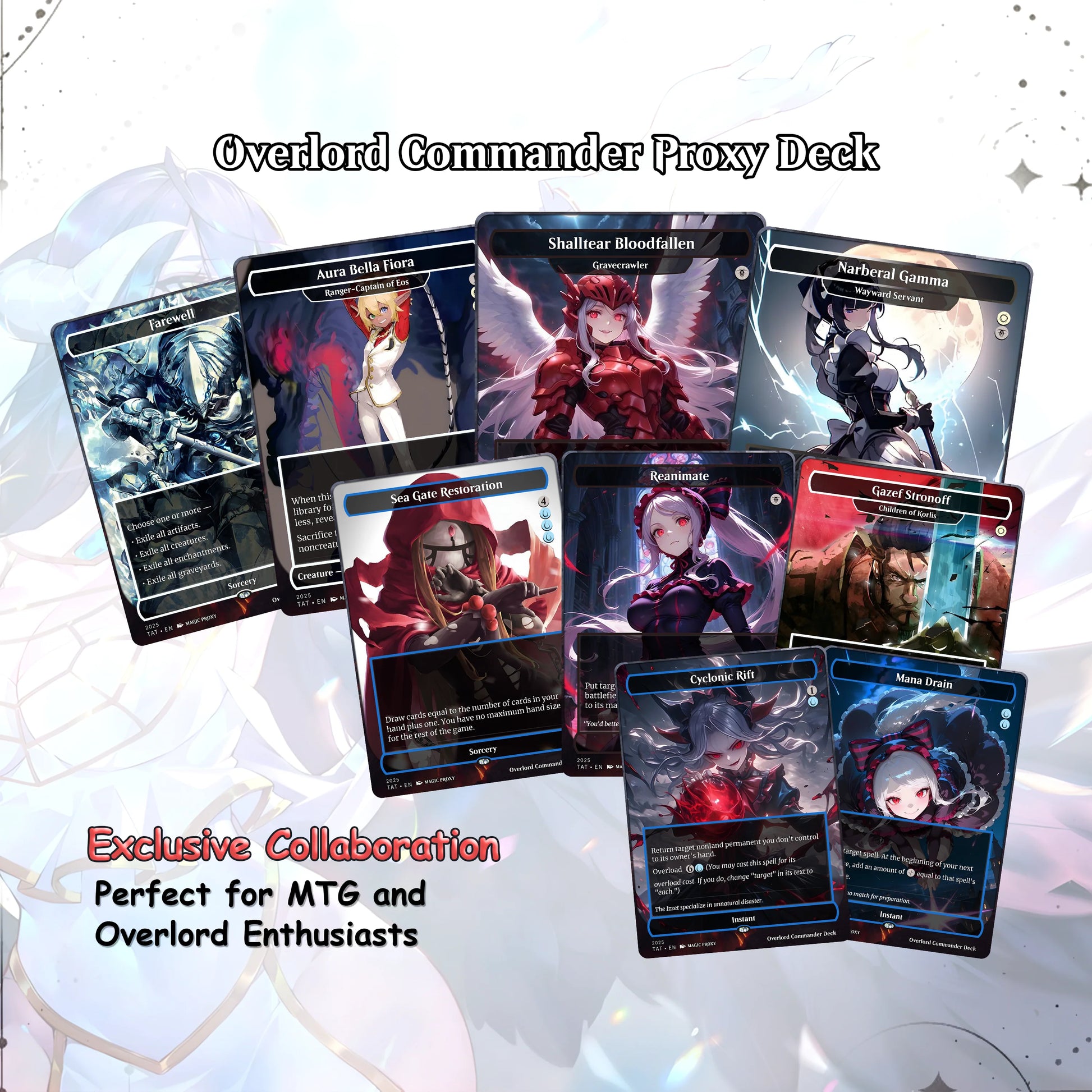 Overlord Commander cEDH Deck - Overlord Commander Magic Commander - Magic Proxy Deck with 160+ Unique Cards - Custom Car
