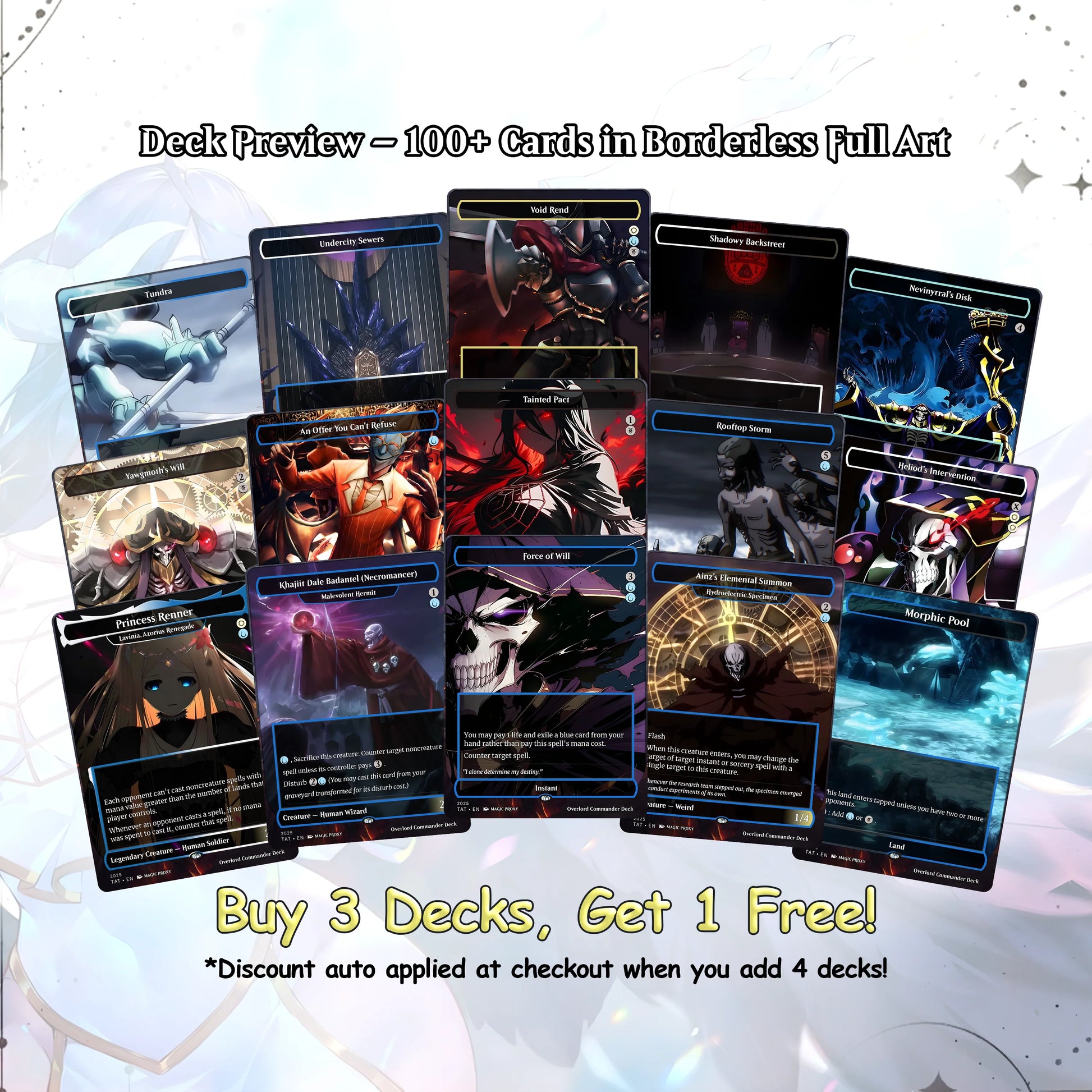Overlord Commander cEDH Deck - Overlord Commander Magic Commander - Magic Proxy Deck with 160+ Unique Cards - Custom Car