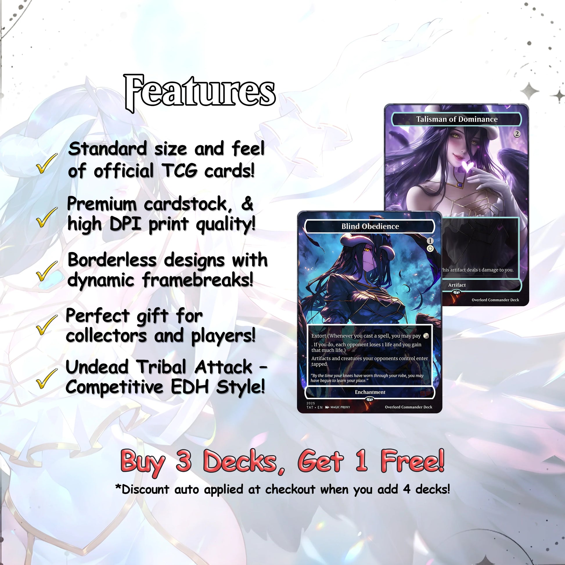 Overlord Commander cEDH Deck - Overlord Commander Magic Commander - Magic Proxy Deck with 160+ Unique Cards - Custom Car