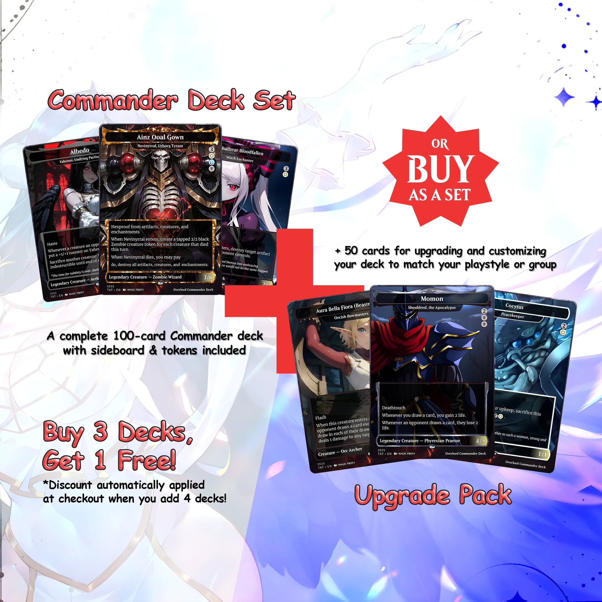 Overlord Commander cEDH Deck - Overlord Commander Magic Commander - Magic Proxy Deck with 160+ Unique Cards - Custom Car