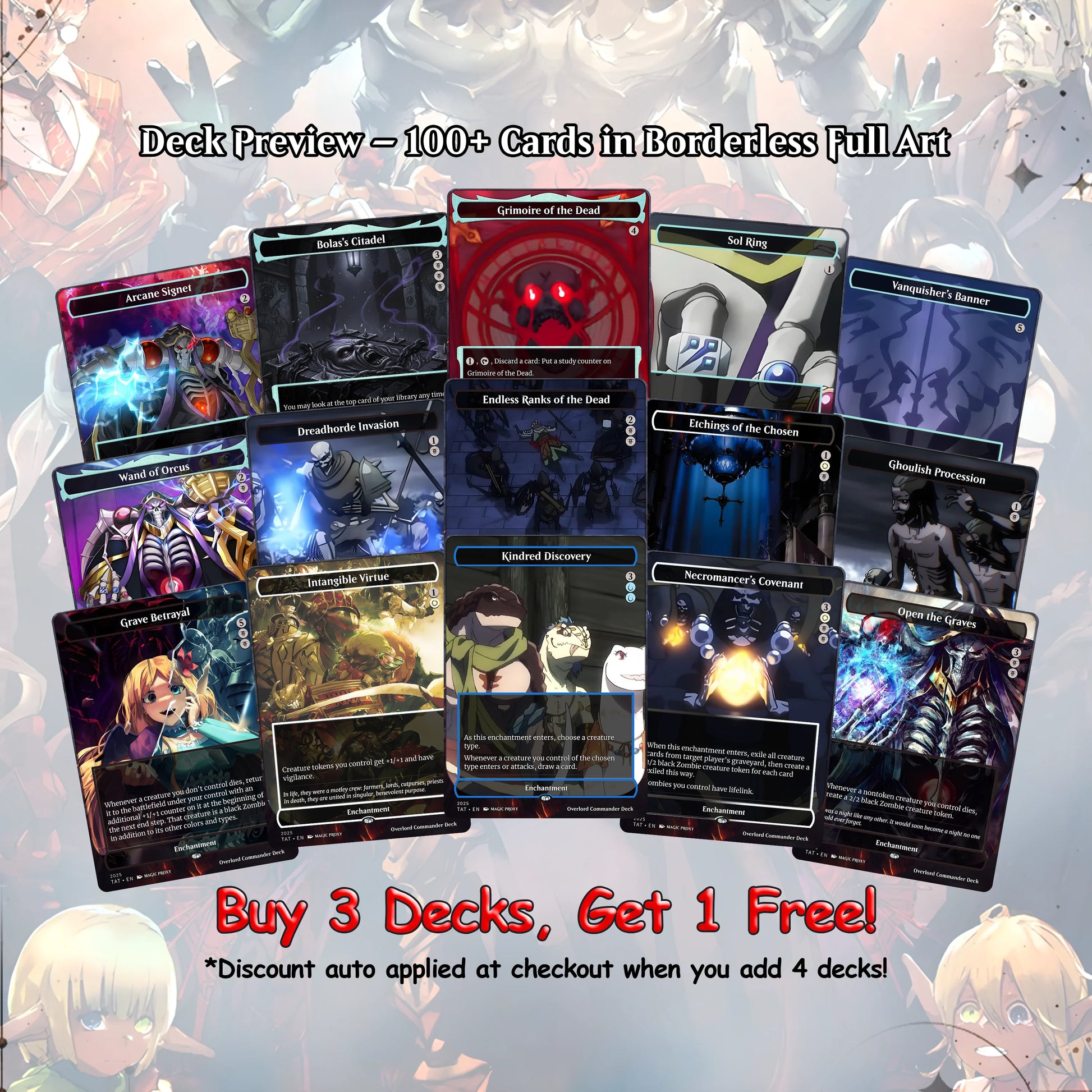 Overlord Zombie Tribal EDH Deck – Custom Anime-Inspired Deck