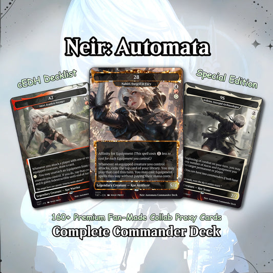Neir: Automata Commander cEDH Deck - Fate - Grand Oder Commander Magic Commander - Magic Proxy Deck with 160+ Unique Car