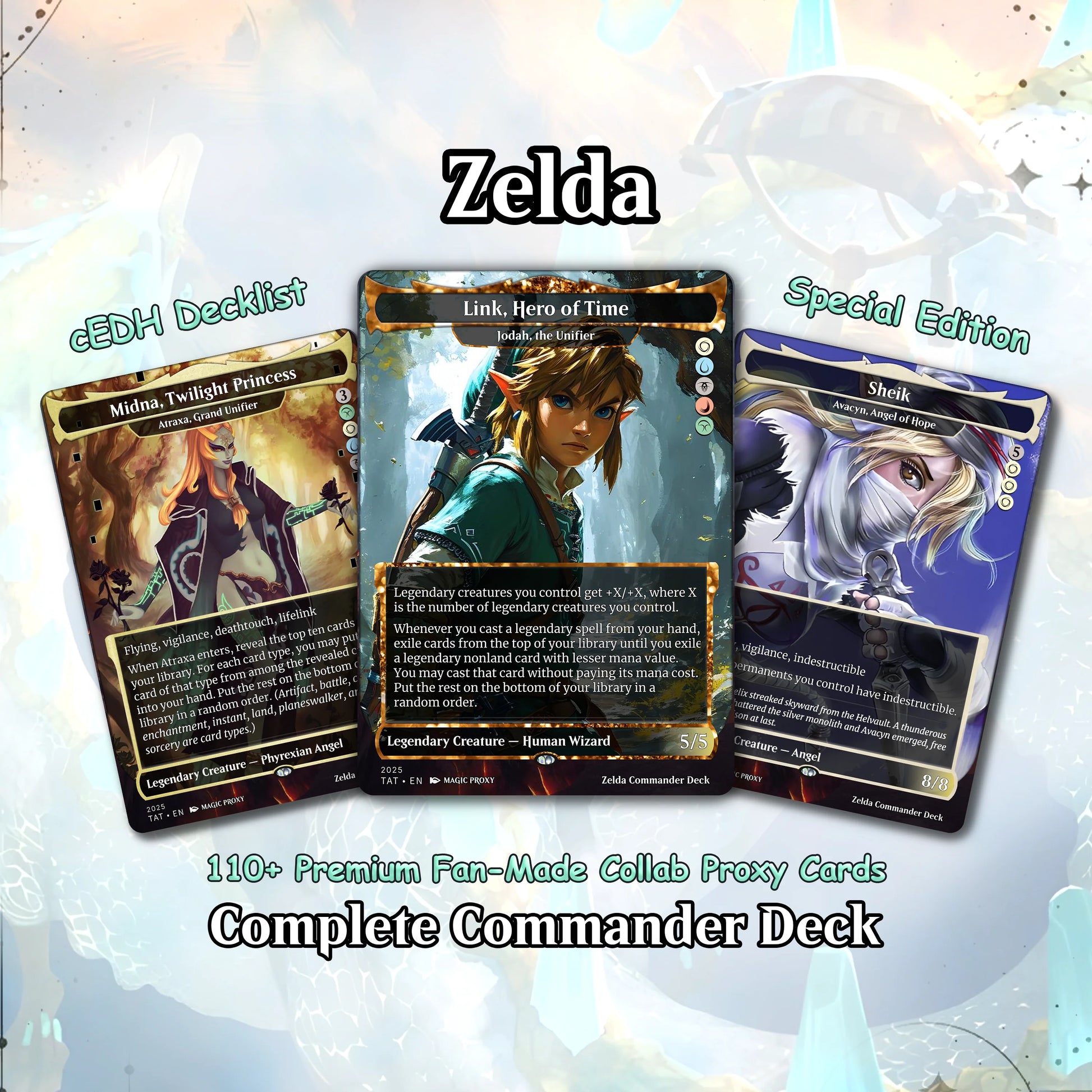 Saviors of Hyrule – 100 Card Zelda Themed Commander | Custom MTG Proxy EDH