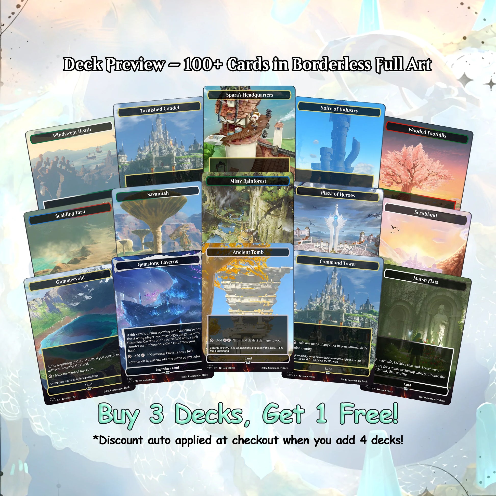 Saviors of Hyrule – 100 Card Zelda Themed Commander | Custom MTG Proxy EDH