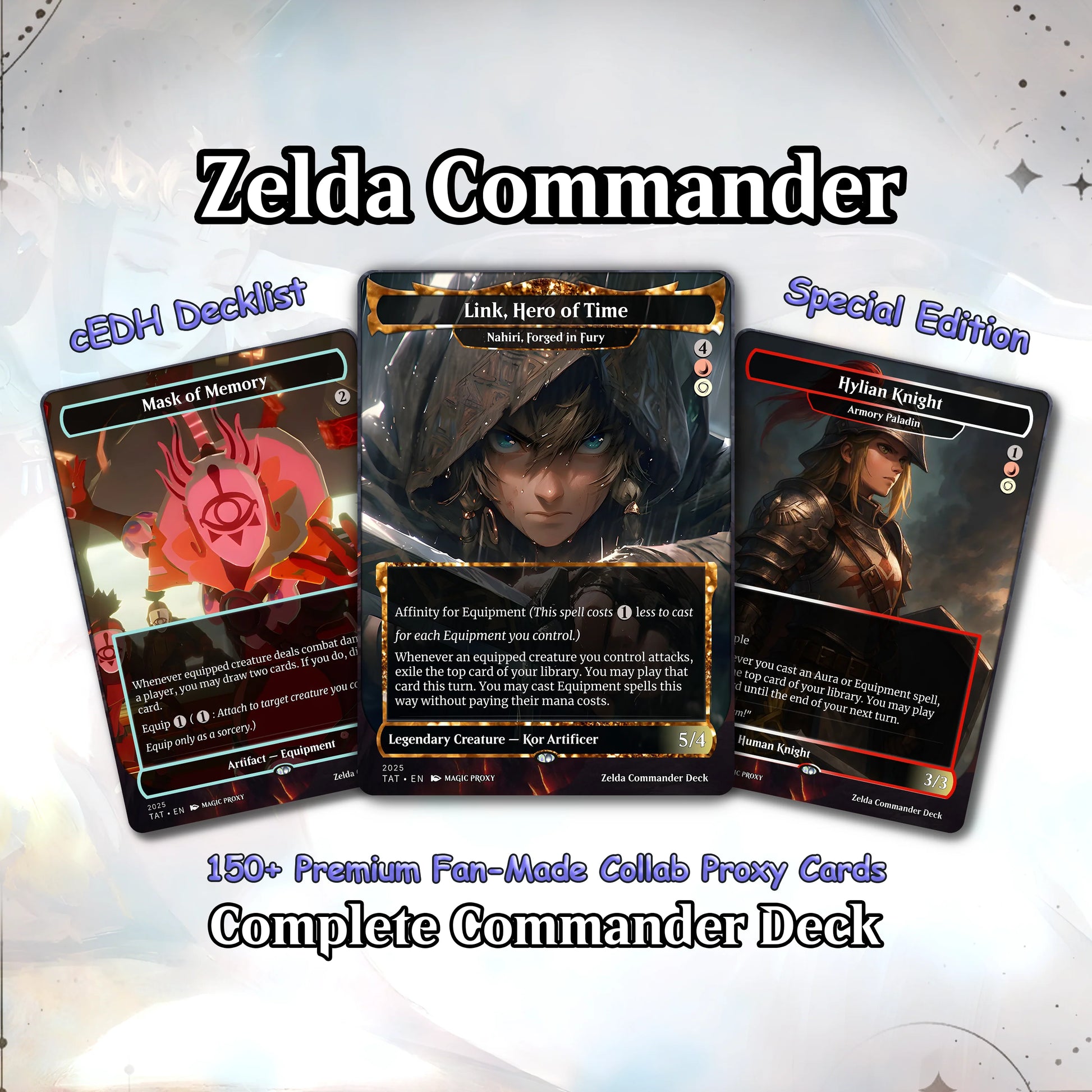Saviors of Hyrule Commander cEDH Deck - Saviors of Hyrule Commander Magic Commander - Magic Proxy Deck with 160+ Unique 