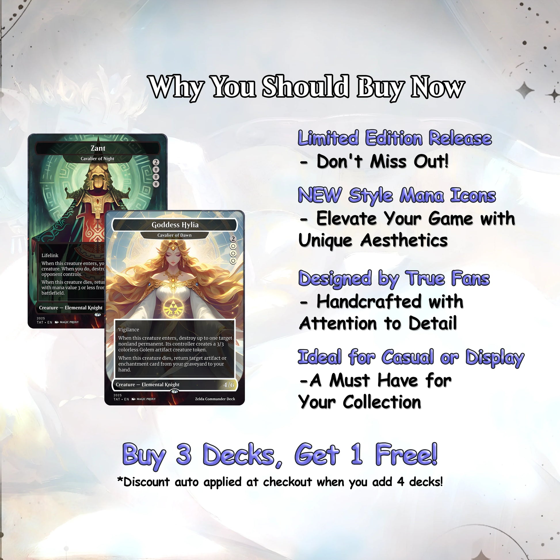 Saviors of Hyrule Commander cEDH Deck - Saviors of Hyrule Commander Magic Commander - Magic Proxy Deck with 160+ Unique 