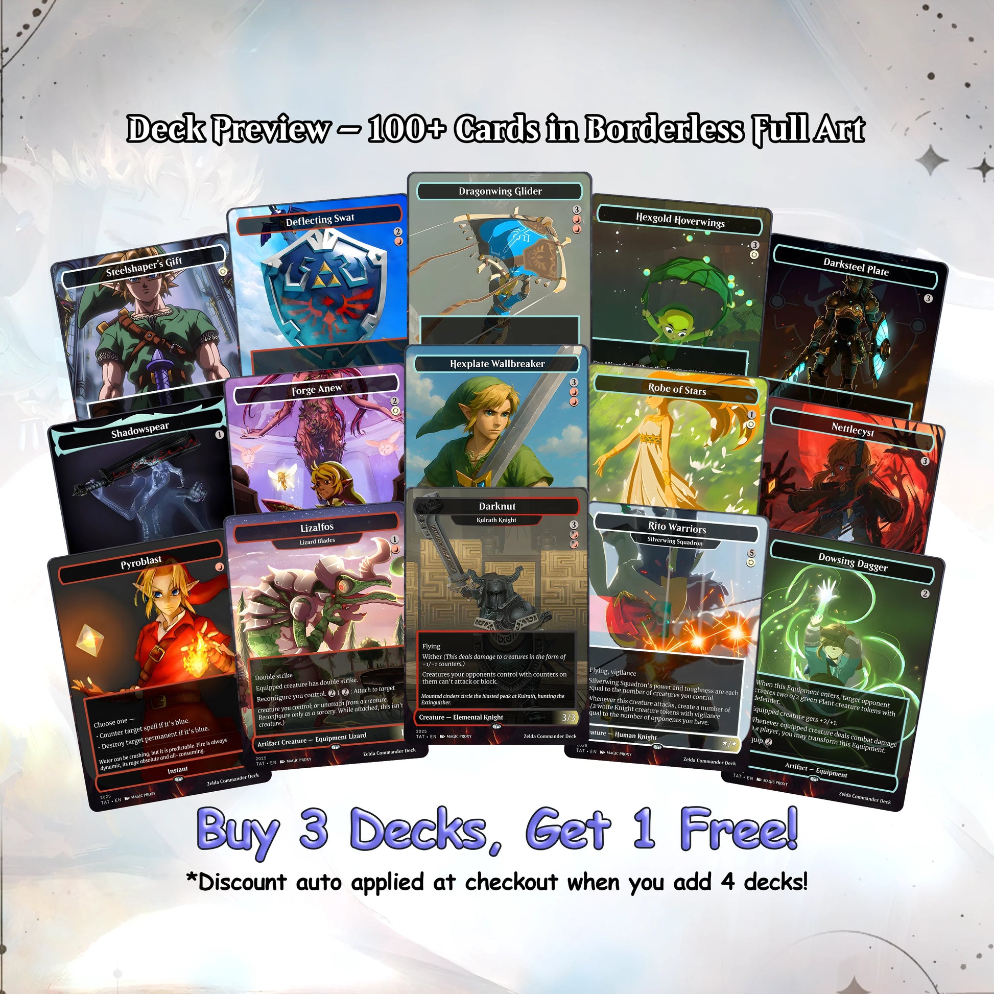 Saviors of Hyrule Commander cEDH Deck - Saviors of Hyrule Commander Magic Commander - Magic Proxy Deck with 160+ Unique 