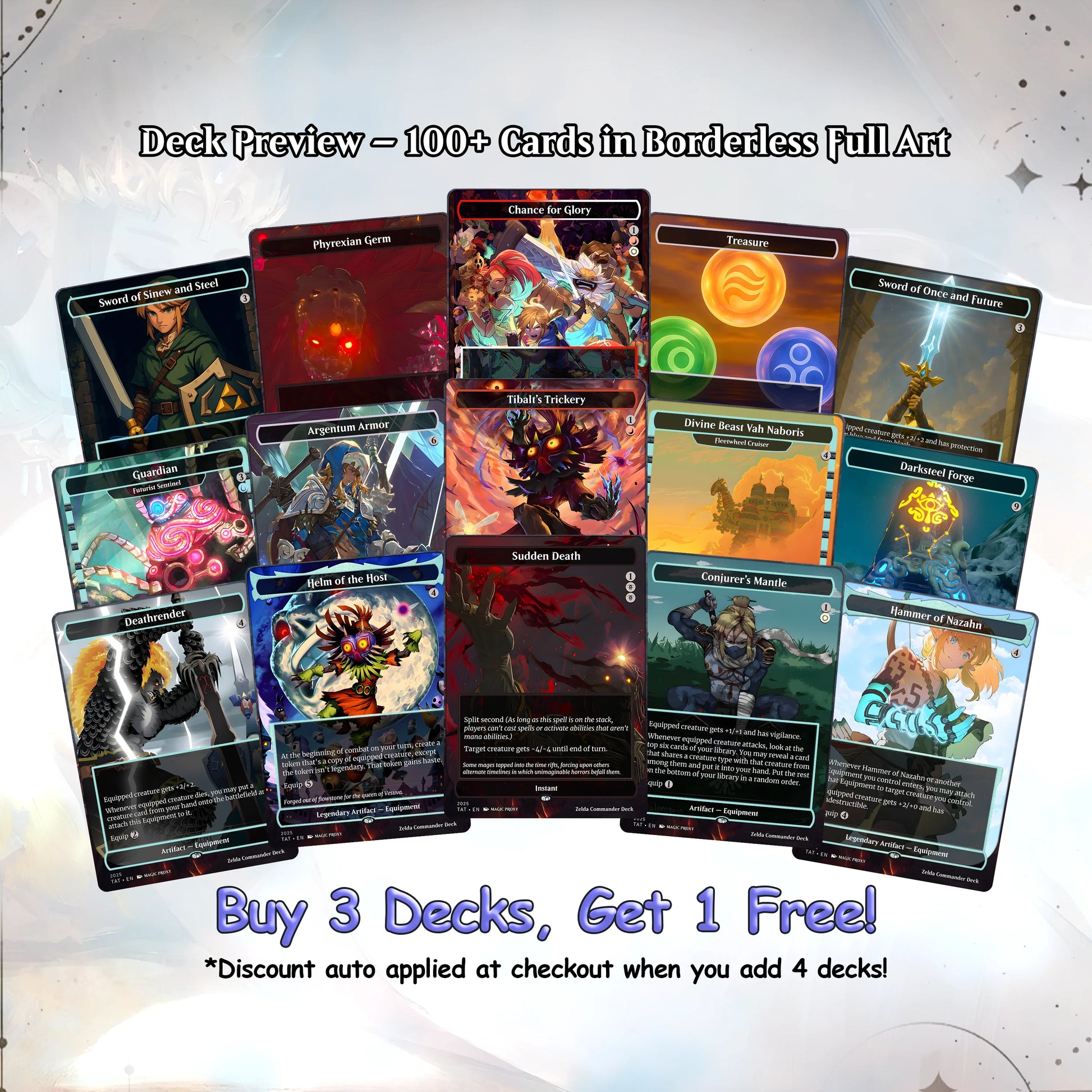 Saviors of Hyrule Commander cEDH Deck - Saviors of Hyrule Commander Magic Commander - Magic Proxy Deck with 160+ Unique 