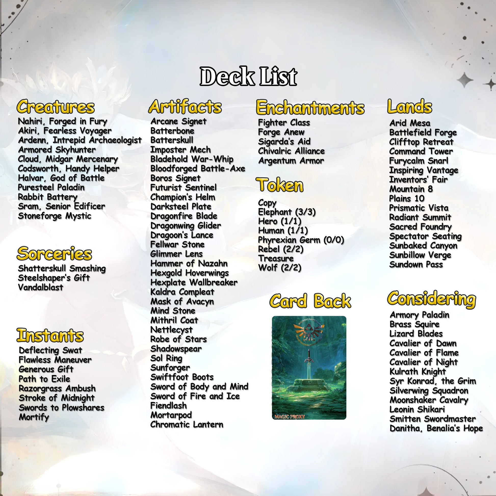 Saviors of Hyrule Commander cEDH Deck - Saviors of Hyrule Commander Magic Commander - Magic Proxy Deck with 160+ Unique 