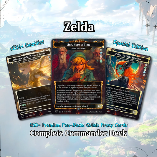 Saviors of Hyrule Commander cEDH Deck - Saviors of Hyrule Commander Magic Commander - Magic Proxy Deck with 160+ Unique 