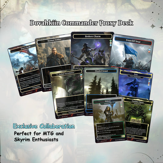 Skyrim Themed cEDH Deck - Skyrim Themed Magic Commander - Magic Proxy Deck with 160+ Unique Cards - Custom Cards MTG Pro