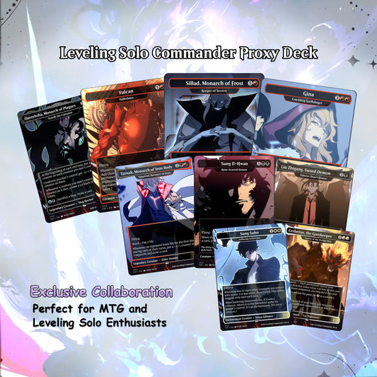 Solo Leveling cEDH Deck - Solo Leveling Magic Commander - Magic Proxy Deck with 160+ Unique Cards - Custom Cards MTG Pro