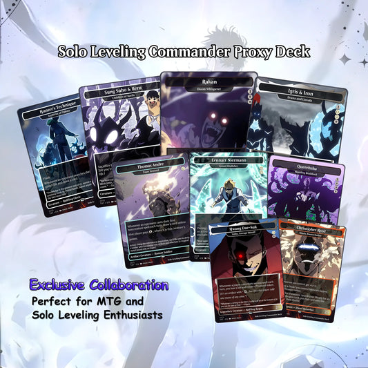 Solo Leveling Commander Deck • Solo Leveling Proxy Card • Custom Mtg Proxies • Mtg Proxy • Mtg Deck Box