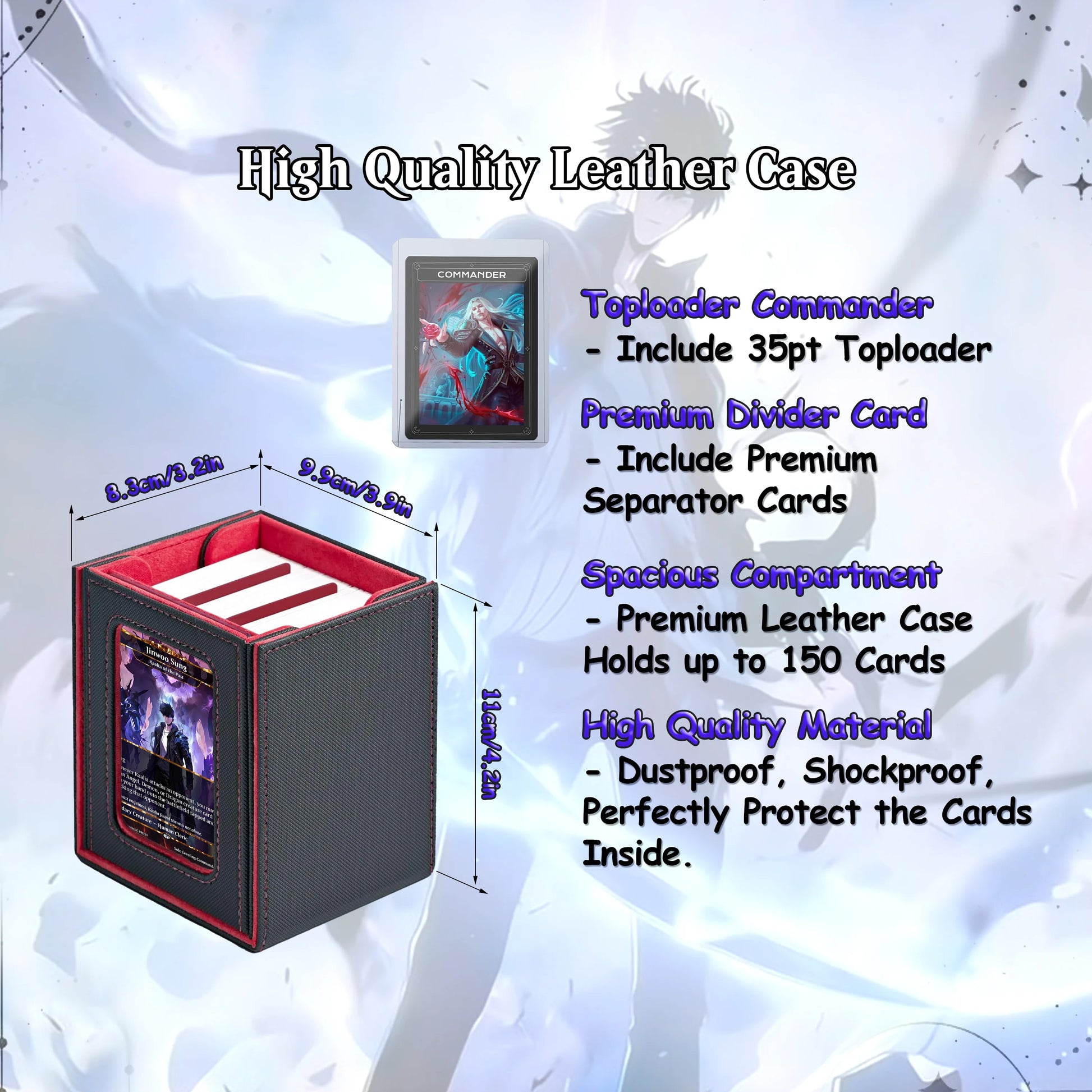 Solo Leveling Commander Deck • Solo Leveling Proxy Card • Custom Mtg Proxies • Mtg Proxy • Mtg Deck Box