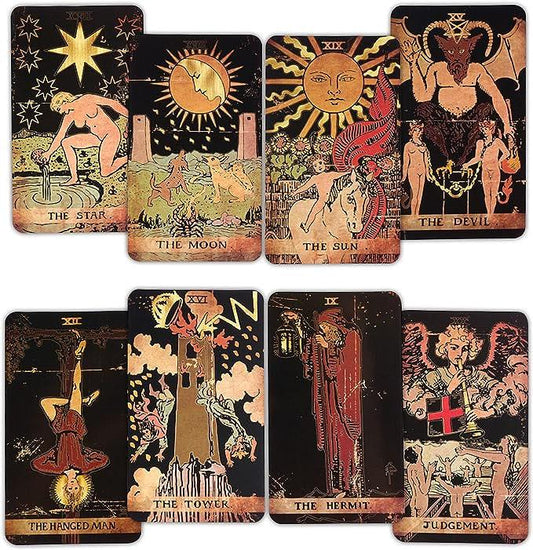 Tarot Cards, 78 Tarot Deck, Original Tarot Cards for Beginners and Experts with Guide Book and Gift Bag, Fortune Telling