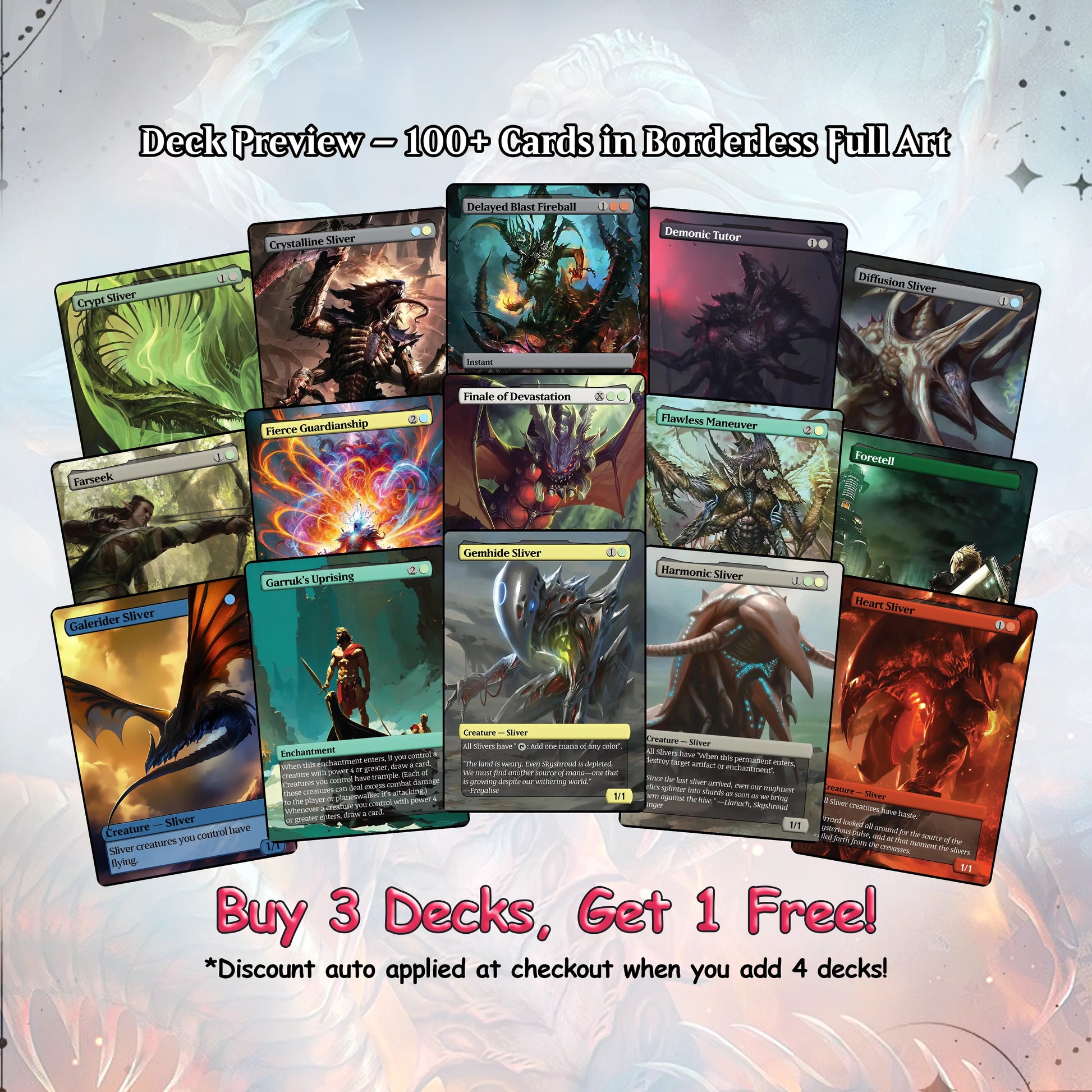 The First Sliver Custom Commander Deck - Proxy - Perfect Magic Gift - Tokens Included - Sliver Tribal Deck - Premium 110