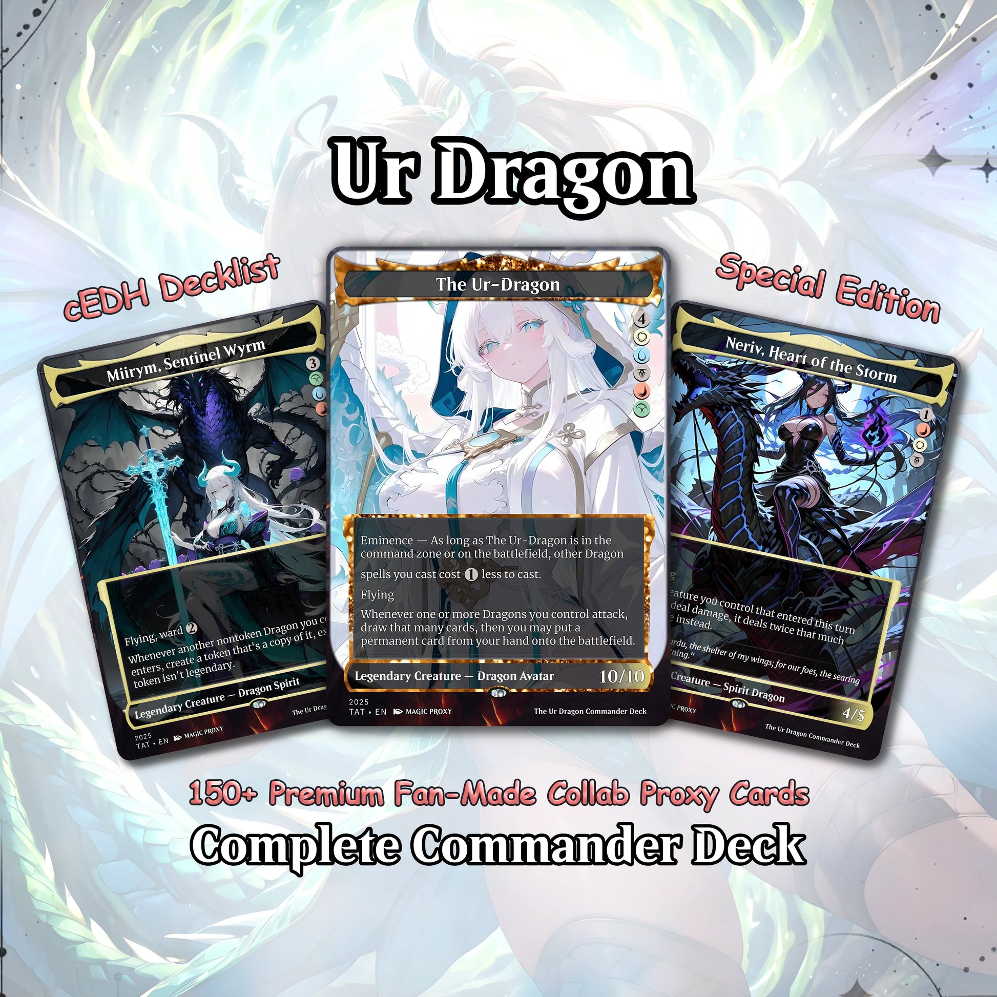 The Ur Dragon Commander cEDH Deck - The Ur Dragon Commander Magic Commander - Magic Proxy Deck with 150+ Unique Cards - 