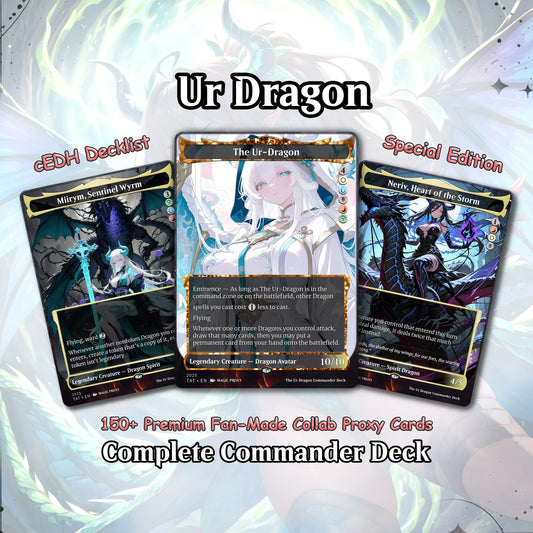 The Ur Dragon Commander cEDH Deck - The Ur Dragon Commander Magic Commander - Magic Proxy Deck with 150+ Unique Cards - 