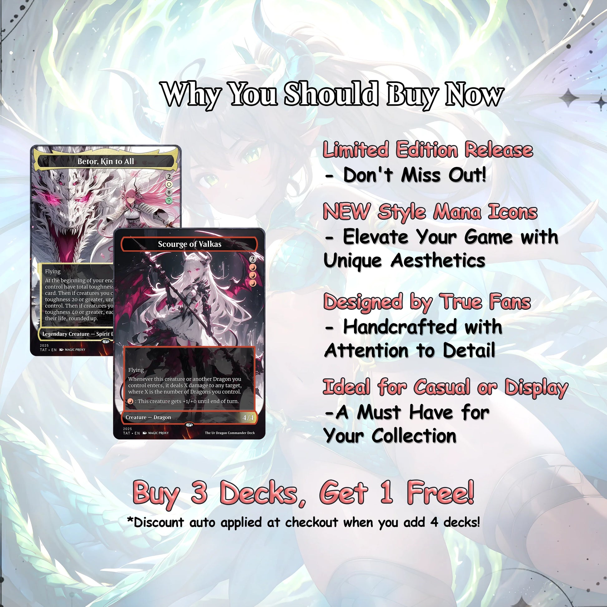 The Ur Dragon Commander cEDH Deck - The Ur Dragon Commander Magic Commander - Magic Proxy Deck with 150+ Unique Cards - 