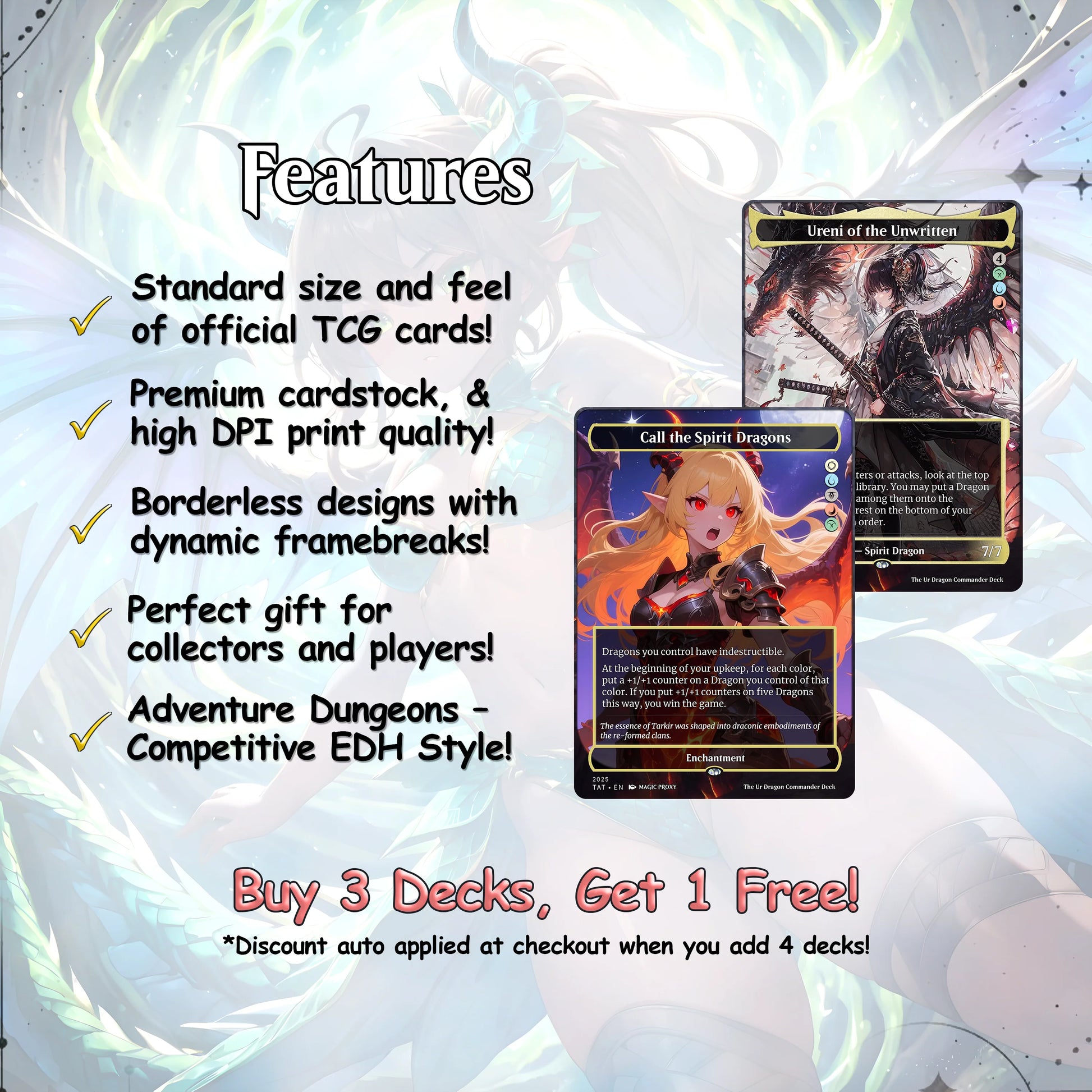 The Ur Dragon Commander cEDH Deck - The Ur Dragon Commander Magic Commander - Magic Proxy Deck with 150+ Unique Cards - 