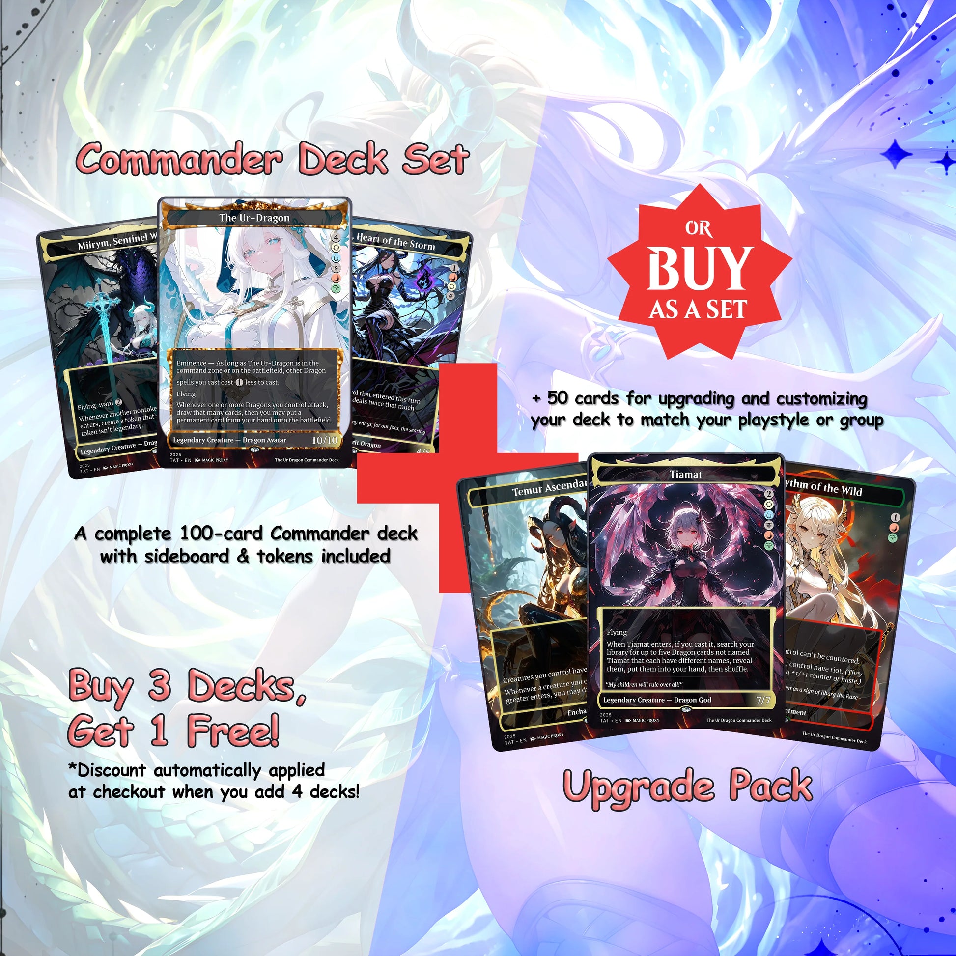 The Ur Dragon Commander cEDH Deck - The Ur Dragon Commander Magic Commander - Magic Proxy Deck with 150+ Unique Cards - 