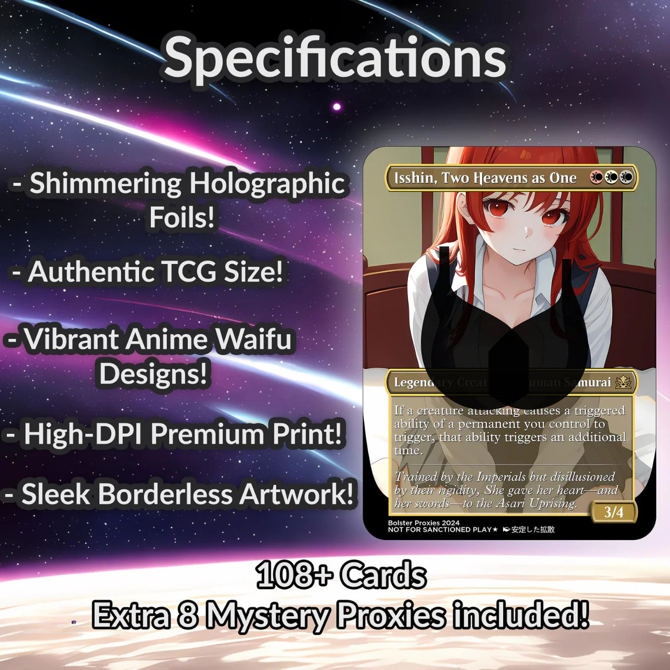 The Ur-Dragon Anime Waifu Proxy Custom Card TCG Foil/NonFoil Mature Gorgeous Anime Art For EDH Commander Gift For Him/He