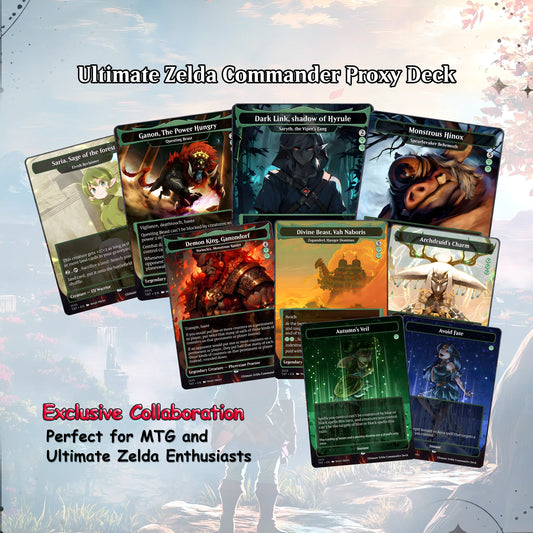 Ultimate Zelda MTG Commander Link EDH Proxy Deck