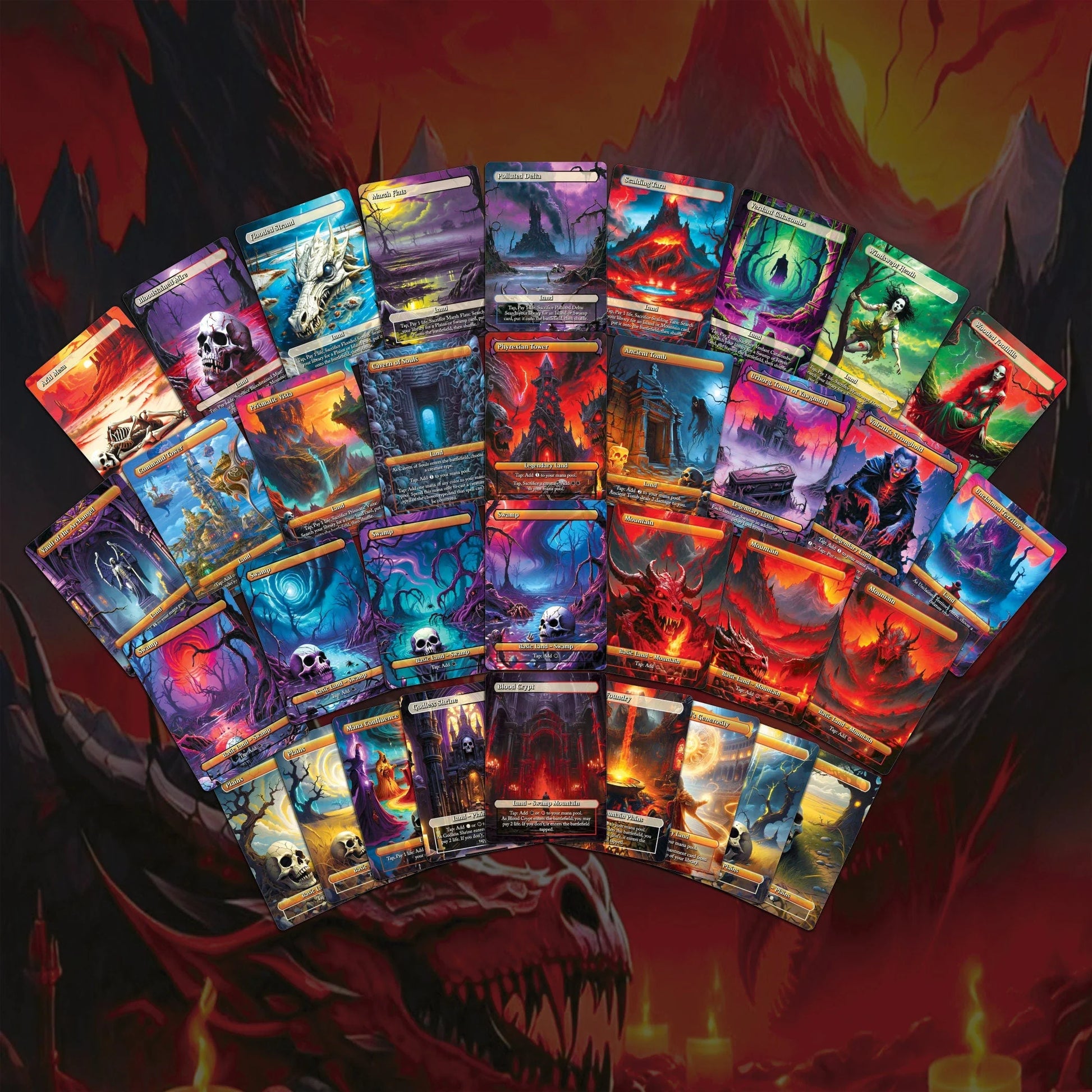 Vampire Commander Deck - Edgar Markov High Quality MTG Proxies for EDH, Full 100 Card Ready to Play Deck with Custom Art
