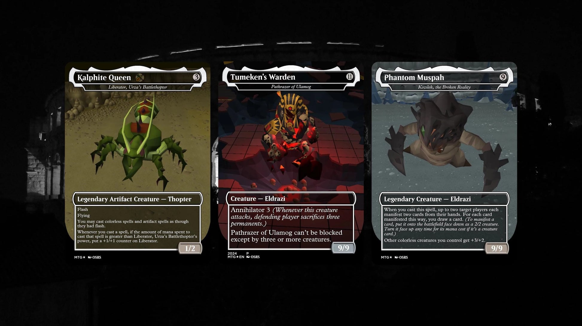 Vardorvis/Nex / Ulamog, Fused Atrocity - Eldrazi Commander Deck - OSRS Themed MTG Inspired Proxy Cards - Oldschool Runes