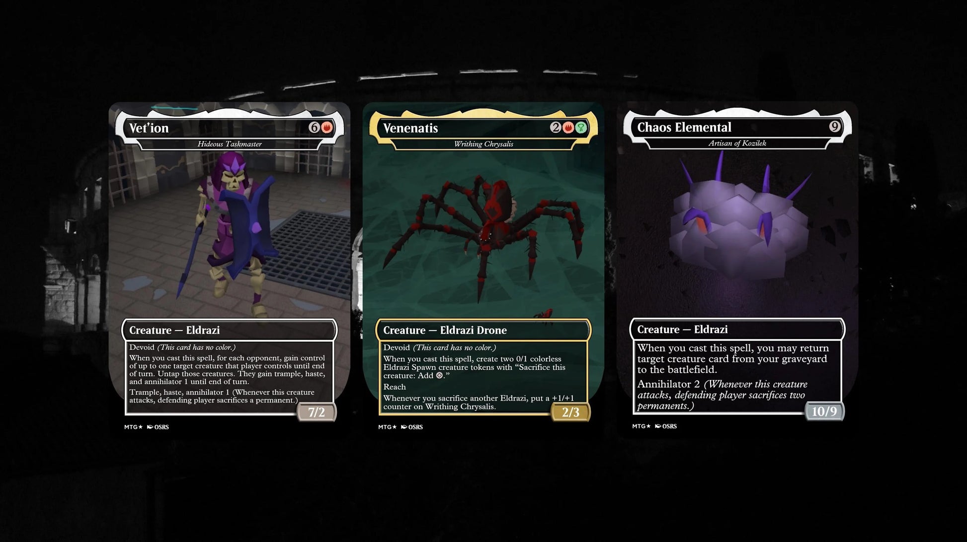 Vardorvis/Nex / Ulamog, Fused Atrocity - Eldrazi Commander Deck - OSRS Themed MTG Inspired Proxy Cards - Oldschool Runes