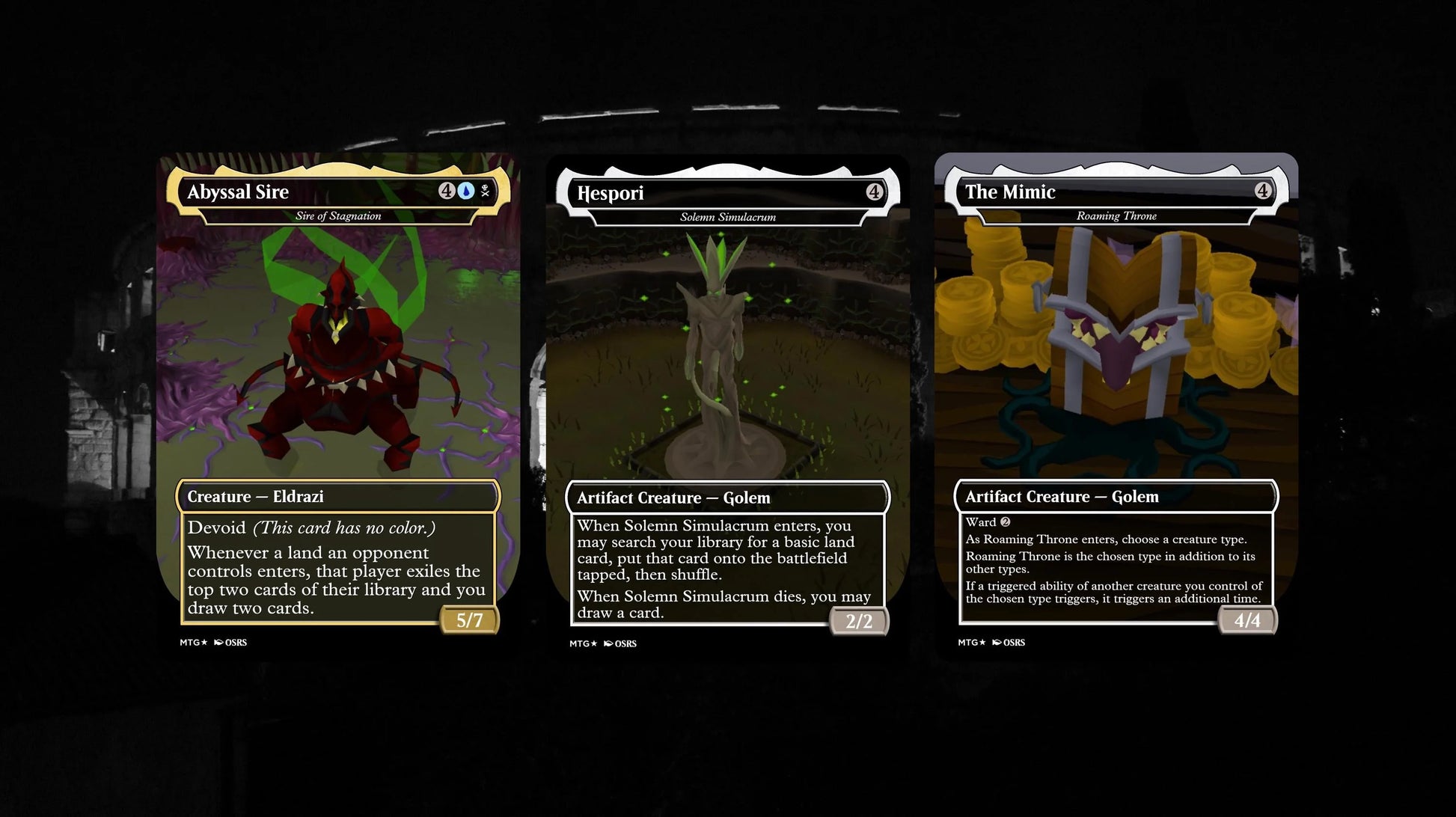 Vardorvis/Nex / Ulamog, Fused Atrocity - Eldrazi Commander Deck - OSRS Themed MTG Inspired Proxy Cards - Oldschool Runes