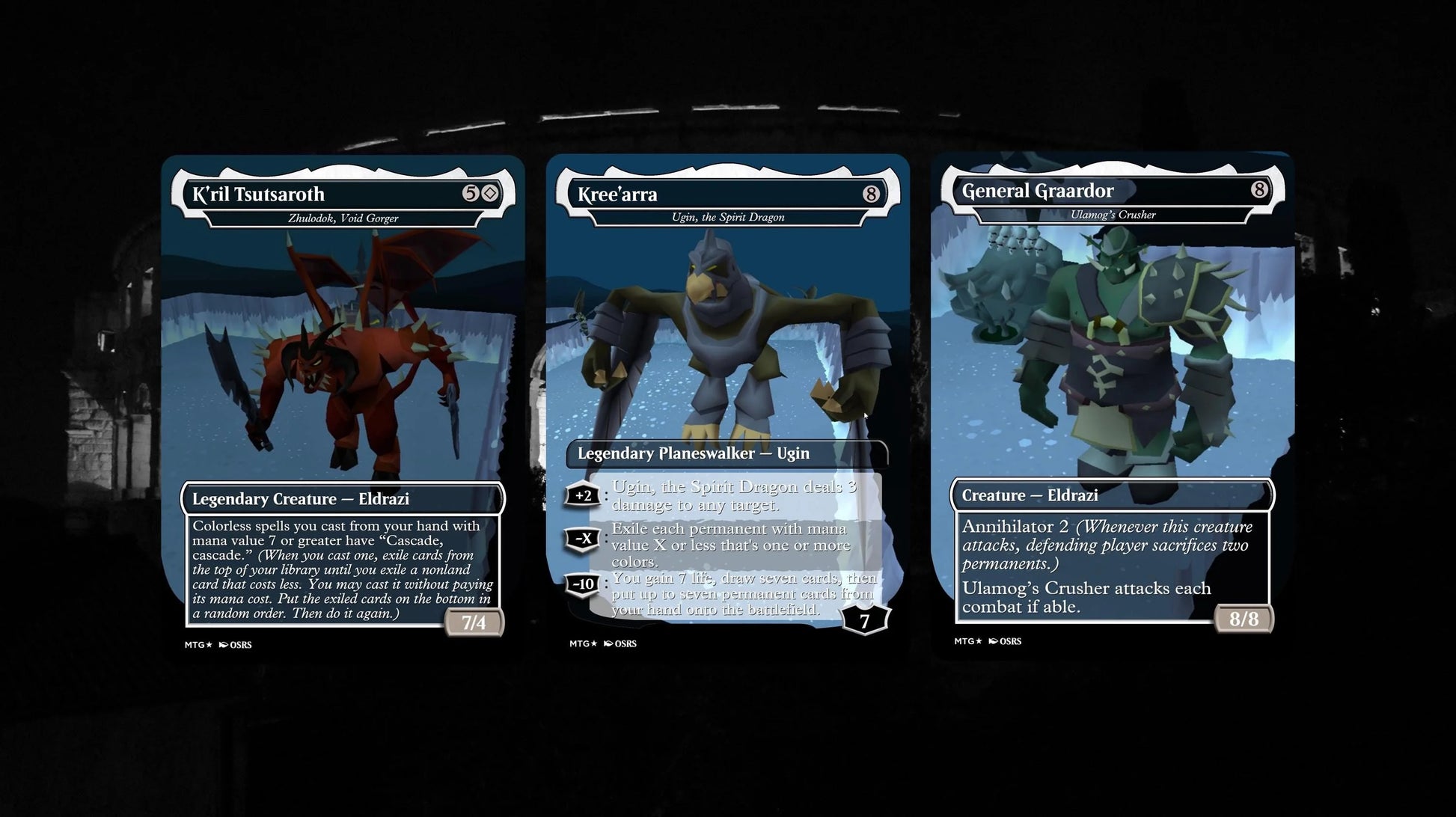 Vardorvis/Nex / Ulamog, Fused Atrocity - Eldrazi Commander Deck - OSRS Themed MTG Inspired Proxy Cards - Oldschool Runes