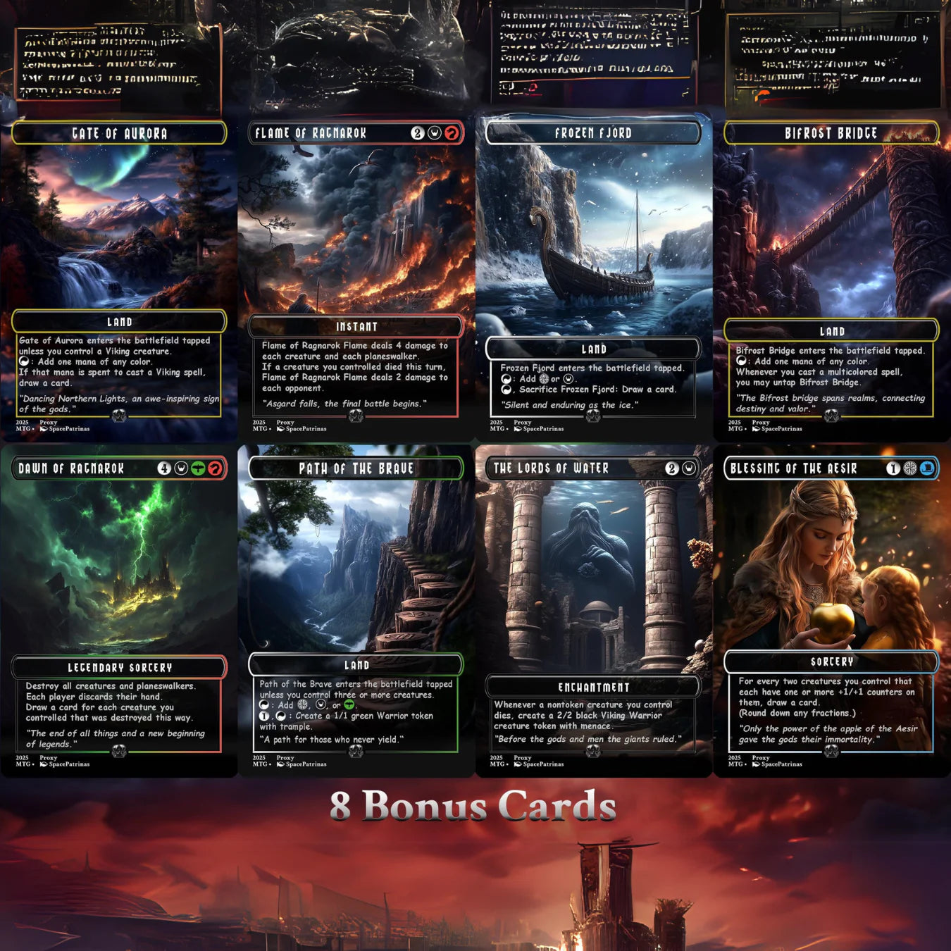 Vikings Commander Deck | 108 Proxy Cards | Viking Deck | TCG Commander Deck | Trading Cards Private Use | Mtg Proxy | DI