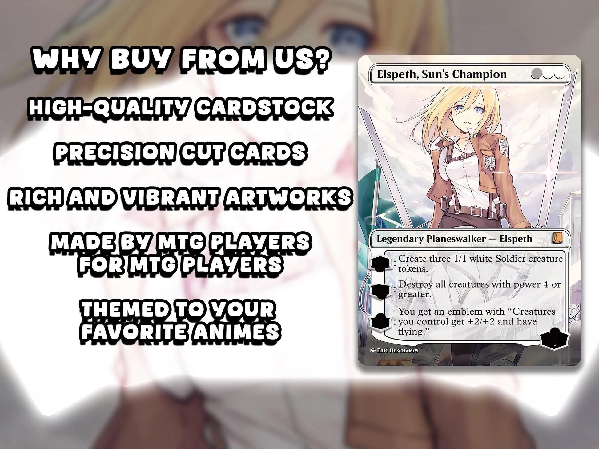 Walls Will Fall – An Attack on Titan EDH Commander Deck