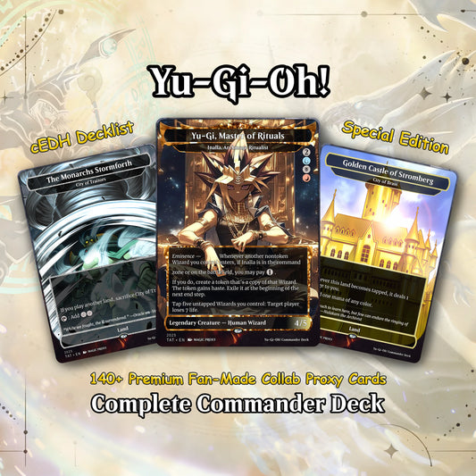 Yu-Gi-Oh! cEDH Deck - Yu-Gi-Oh Magic Commander - Magic Proxy Deck with 150+ Unique Cards - Custom Cards MTG Proxy for Ca