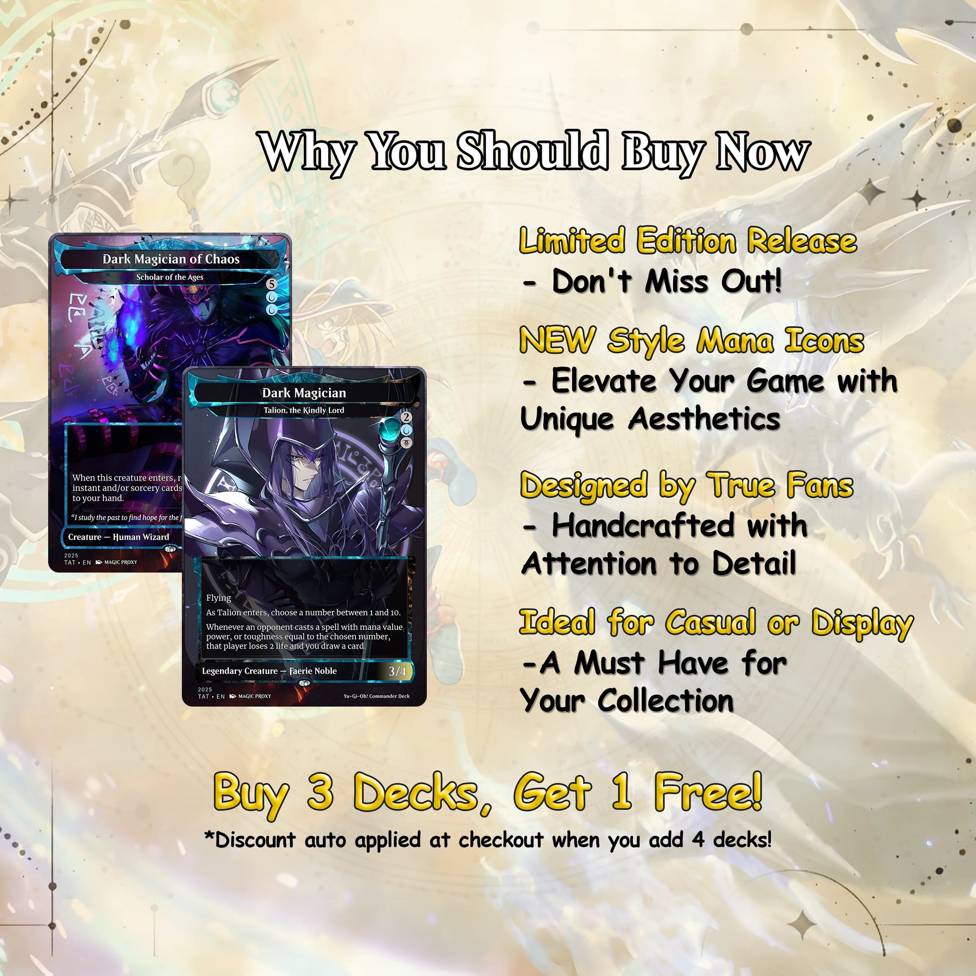 Yu-Gi-Oh! cEDH Deck - Yu-Gi-Oh Magic Commander - Magic Proxy Deck with 150+ Unique Cards - Custom Cards MTG Proxy for Ca