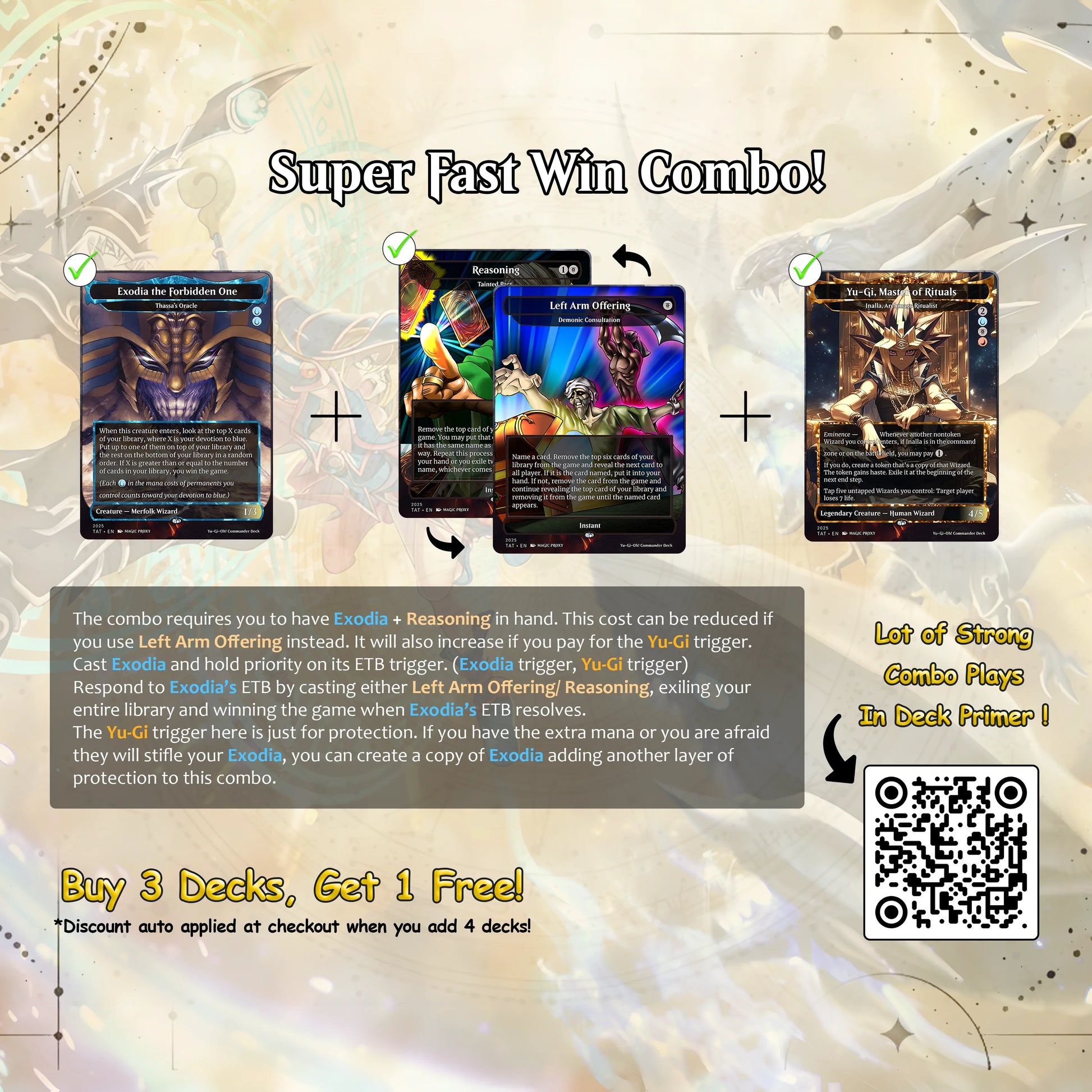 Yu-Gi-Oh! cEDH Deck - Yu-Gi-Oh Magic Commander - Magic Proxy Deck with 150+ Unique Cards - Custom Cards MTG Proxy for Ca