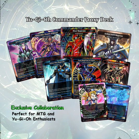 Yu-Gi-Oh MTG EDH Commander Proxy Deck - Dark Magic! - Wizards - 100 Cards, 8 Tokens - Magic - Gathering - Yugioh - Proxi