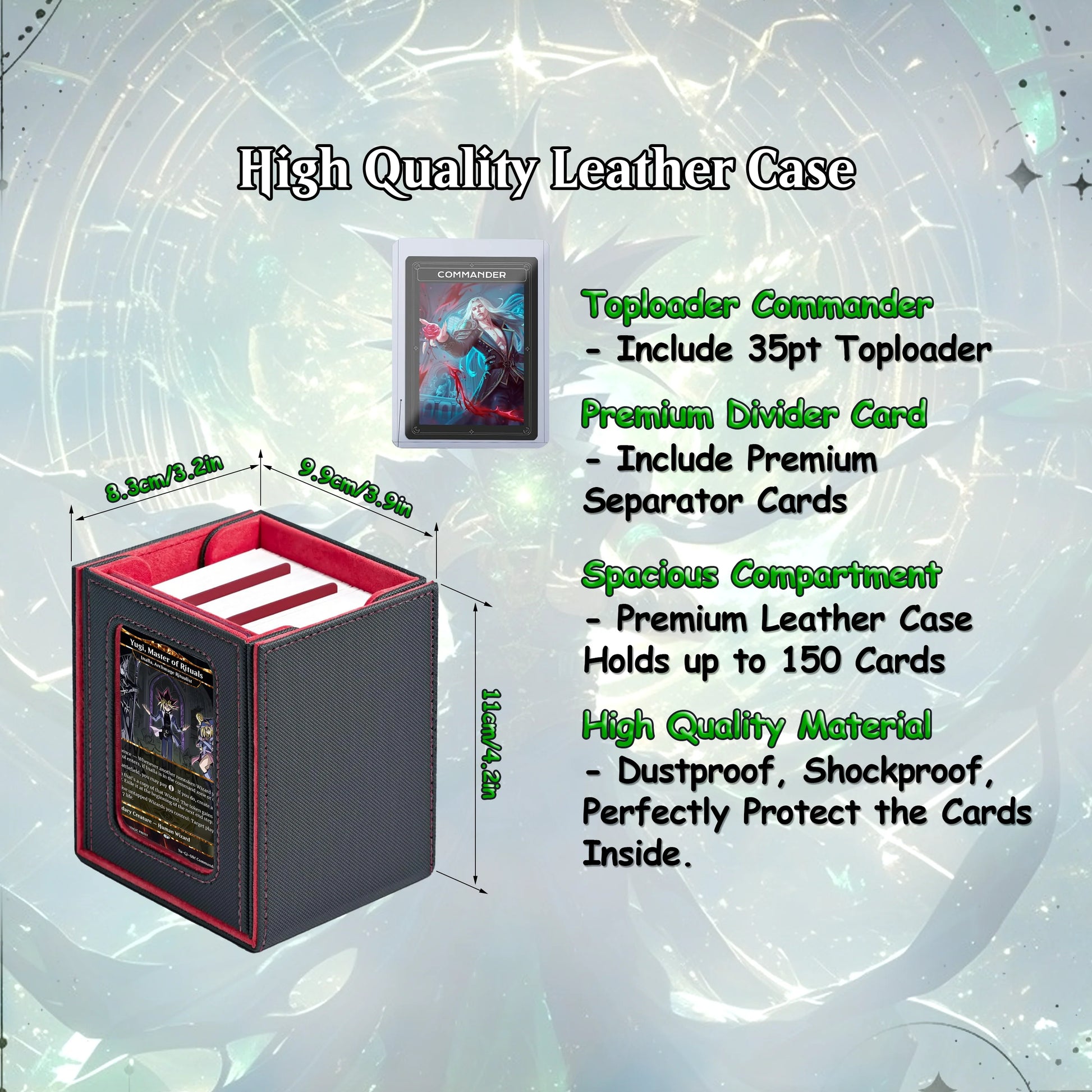 Yu-Gi-Oh MTG EDH Commander Proxy Deck - Dark Magic! - Wizards - 100 Cards, 8 Tokens - Magic - Gathering - Yugioh - Proxi