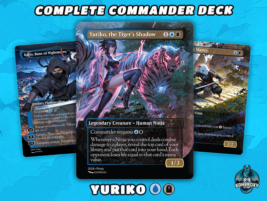 Yuriko Commander Deck Anime Style Custom MTG Cards Proxy EDH Premium High-Quality Ready to Play cEDH Beginner Friendly 1