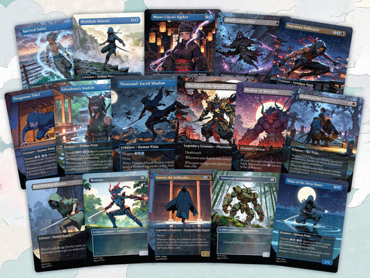 Yuriko Commander Deck Anime Style Custom MTG Cards Proxy EDH Premium High-Quality Ready to Play cEDH Beginner Friendly 1