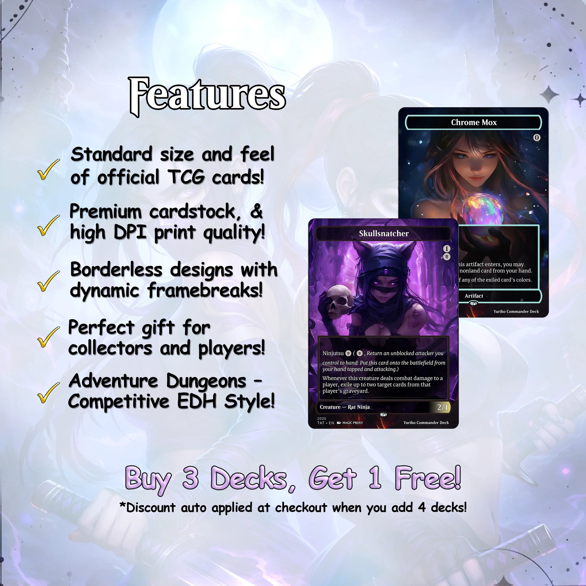 Yuriko Commander Ninja Deck – Custom Cards for Casual Play