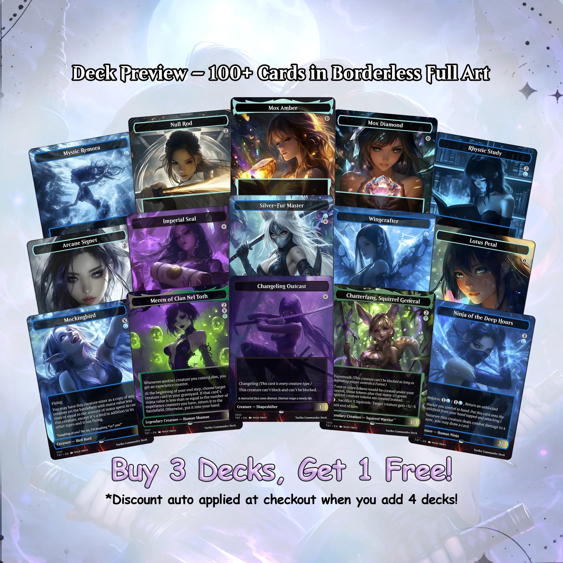 Yuriko Commander Ninja Deck – Custom Cards for Casual Play