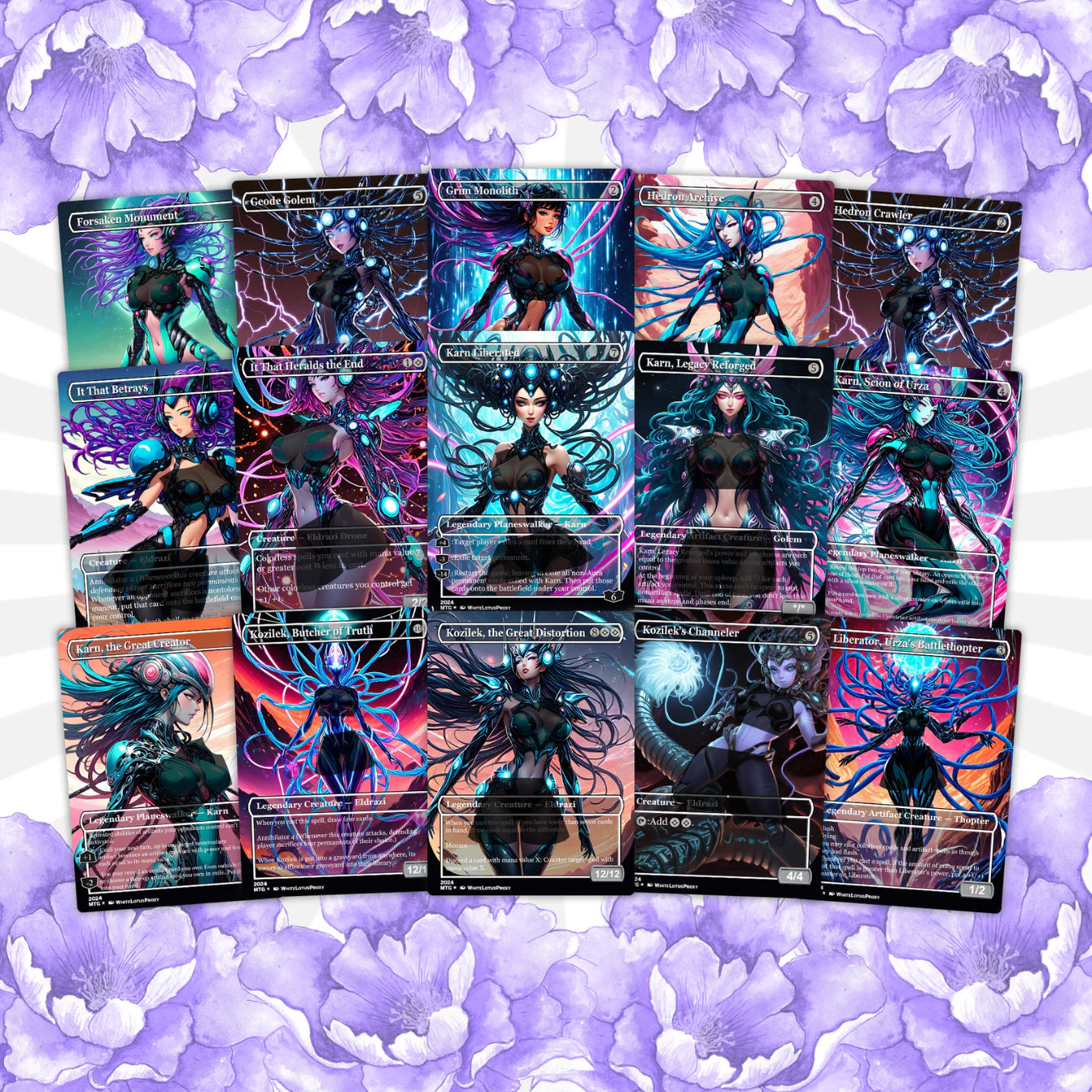 Zhulodok Eldrazi Anime Waifu Proxy Commander Deck Special Edition Custom EDH Deck English High Quality Cards
